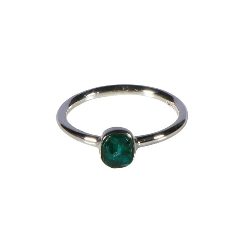 Zilveren ring dioptaas maat 18 | rond 0,6 x 0,5 cm Zilveren ring dioptaas maat 18 | rond 0,6 x 0,5 cm