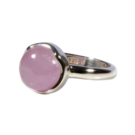 Zilveren ring kunziet maat 18 | rond 0,9 cm