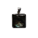 Zilveren hanger nuummiet | vierkant 2 x 1,9 cm Zilveren hanger nuummiet | vierkant 2 x 1,9 cm