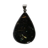 Zilveren hanger nuummiet | druppel 4,4 x 3,0 cm