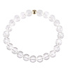 Bergkristal armband met 14k gouden kraal | 8 mm Bergkristal armband met 14k gouden kraal | 8 mm