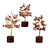 Carneool edelsteen boompje (goudkleurig) 18 cm Carneool edelsteen boompje (goudkleurig) 18 cm