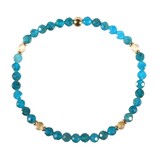 Apatiet met citrien gold filled armband 4 mm facet