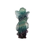 Fluoriet (multi) engel 7 x 3 x 3,5 cm