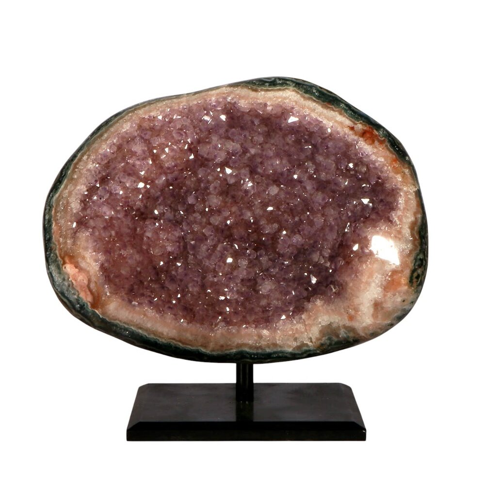 Amethist (galaxy) cluster 12,7 x 17 x 9,2 cm | 2486 gram | op standaard Amethist (galaxy) cluster 12,7 x 17 x 9,2 cm | 2486 gram | op standaard