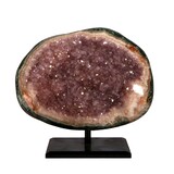 Amethist (galaxy) cluster 12,7 x 17 x 9,2 cm | 2486 gram | op standaard Amethist (galaxy) cluster 12,7 x 17 x 9,2 cm | 2486 gram | op standaard