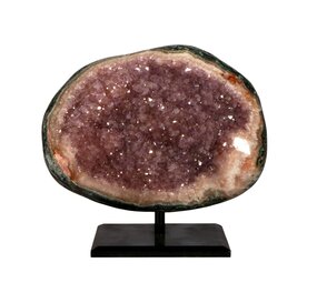 Amethist (galaxy) cluster 12,7 x 17 x 9,2 cm | 2486 gram | op standaard Amethist (galaxy) cluster 12,7 x 17 x 9,2 cm | 2486 gram | op standaard