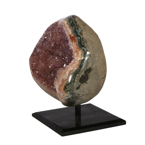 Amethist (galaxy) cluster 12,7 x 17 x 9,2 cm | 2486 gram | op standaard Amethist (galaxy) cluster 12,7 x 17 x 9,2 cm | 2486 gram | op standaard