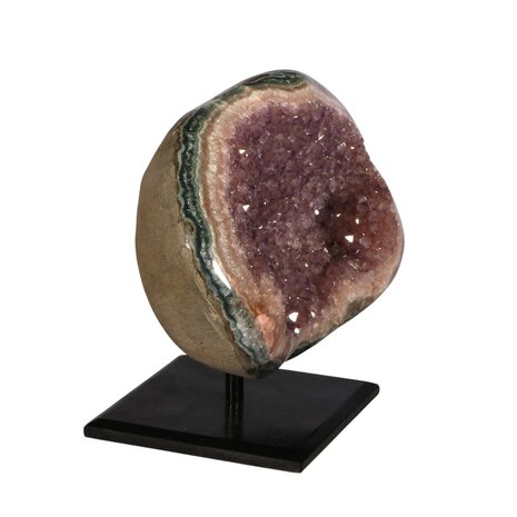 Amethist (galaxy) cluster 12,7 x 17 x 9,2 cm | 2486 gram | op standaard Amethist (galaxy) cluster 12,7 x 17 x 9,2 cm | 2486 gram | op standaard