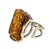 Zilveren ring barnsteen maat 18 1/2 (verstelbaar) | rechthoek 2,3 x 1,5 cm Zilveren ring barnsteen maat 18 1/2 (verstelbaar) | rechthoek 2,3 x 1,5 cm