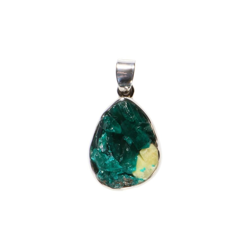 Zilveren hanger dioptaas | druppel 2 x 1,6 cm Zilveren hanger dioptaas | druppel 2 x 1,6 cm