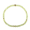 Peridoot gold filled armband 4 mm facet | op elastiek