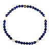 Lapis lazuli met rozenkwarts gold filled armband 4 mm facet Lapis lazuli met rozenkwarts gold filled armband 4 mm facet