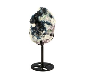 Fluoriet (blauw) cluster op standaard 9 x 6,4 x 4 cm | 367 gram Fluoriet (blauw) cluster op standaard 9 x 6,4 x 4 cm | 367 gram