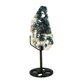 Fluoriet (blauw) cluster op standaard 10,5 x 5,2 x 3,4 cm | 340 gram Fluoriet (blauw) cluster op standaard 10,5 x 5,2 x 3,4 cm | 340 gram