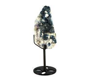 Fluoriet (blauw) cluster op standaard 10,5 x 5,2 x 3,4 cm | 340 gram Fluoriet (blauw) cluster op standaard 10,5 x 5,2 x 3,4 cm | 340 gram