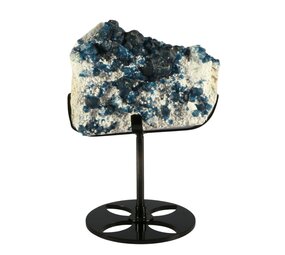 Fluoriet (blauw) cluster op standaard 8 x 10 x 3 cm | 537 gram Fluoriet (blauw) cluster op standaard 8 x 10 x 3 cm | 537 gram