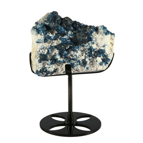 Fluoriet (blauw) cluster op standaard 8 x 10 x 3 cm | 537 gram Fluoriet (blauw) cluster op standaard 8 x 10 x 3 cm | 537 gram