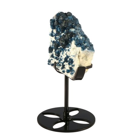 Fluoriet (blauw) cluster op standaard 8 x 10 x 3 cm | 537 gram Fluoriet (blauw) cluster op standaard 8 x 10 x 3 cm | 537 gram