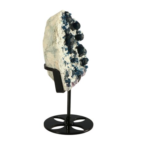 Fluoriet (blauw) cluster op standaard 12 x 9,6 x 4 cm | 794 gram Fluoriet (blauw) cluster op standaard 12 x 9,6 x 4 cm | 794 gram