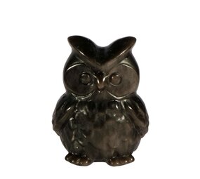 Obsidiaan (zilver) uil | 5 x 4 x 3,5 cm Obsidiaan (zilver) uil | 5 x 4 x 3,5 cm