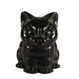 Obsidiaan (zwart) kat 10 x 8 x 6,5 cm Obsidiaan (zwart) kat 10 x 8 x 6,5 cm
