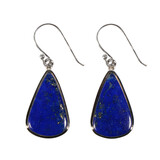 Zilveren oorbellen lapis lazuli | druppel 2,3 x 1,4 cm Zilveren oorbellen lapis lazuli | druppel 2,3 x 1,4 cm
