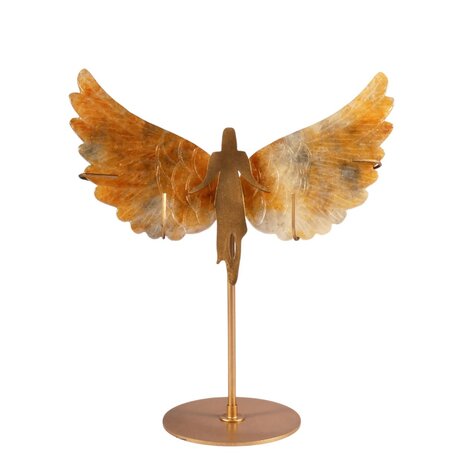 Golden healer (limonietkwarts) engel op standaard 21 x 12,5 cm | 580 gram Golden healer (limonietkwarts) engel op standaard 21 x 12,5 cm | 580 gram