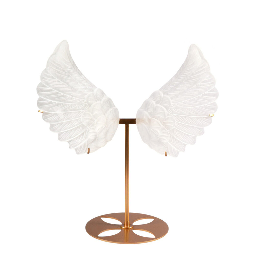 Seleniet engelenvleugels op standaard (goudkleur) 29,5 x 32,5 cm | 1238 gram Seleniet engelenvleugels op standaard (goudkleur) 29,5 x 32,5 cm | 1238 gram