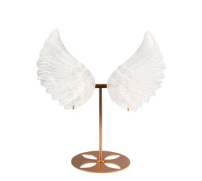 Seleniet engelenvleugels op standaard (goudkleur) 29,5 x 32,5 cm | 1238 gram Seleniet engelenvleugels op standaard (goudkleur) 29,5 x 32,5 cm | 1238 gram