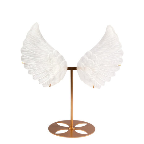 Seleniet engelenvleugels op standaard (goudkleur) 29,5 x 32,5 cm | 1238 gram Seleniet engelenvleugels op standaard (goudkleur) 29,5 x 32,5 cm | 1238 gram