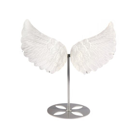 Seleniet engelenvleugels op standaard (zilverkleur) 29 x 31,5 cm | 1248 gram Seleniet engelenvleugels op standaard (zilverkleur) 29 x 31,5 cm | 1248 gram