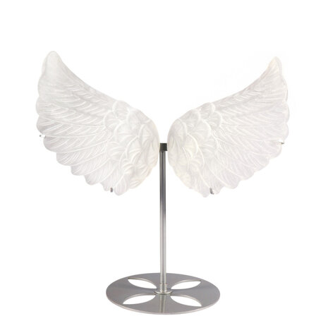 Seleniet engelenvleugels op standaard (zilverkleur) 29 x 31,5 cm | 1248 gram Seleniet engelenvleugels op standaard (zilverkleur) 29 x 31,5 cm | 1248 gram