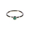 Zilveren ring smaragd maat 18 | rond facet 0,3 cm (1) Zilveren ring smaragd maat 18 | rond facet 0,3 cm (1)