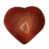 Carneool edelsteen hart drusy 4,5 - 5,5 cm