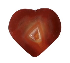 Carneool edelsteen hart drusy 4,7 - 5,4 cm Carneool edelsteen hart drusy 4,7 - 5,4 cm