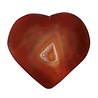 Carneool edelsteen hart drusy 4,7 - 5,4 cm Carneool edelsteen hart drusy 4,7 - 5,4 cm