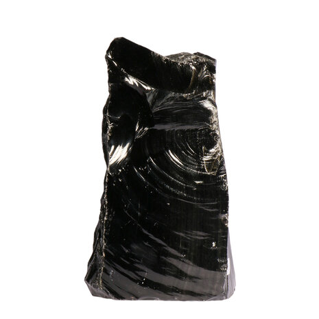 Obsidiaan ruw staand 7,5 x 9 x 18,5 cm | 2983 gram