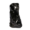 Obsidiaan (zilver) ruw staand 14 x 9 x 23 cm | 3933 gram