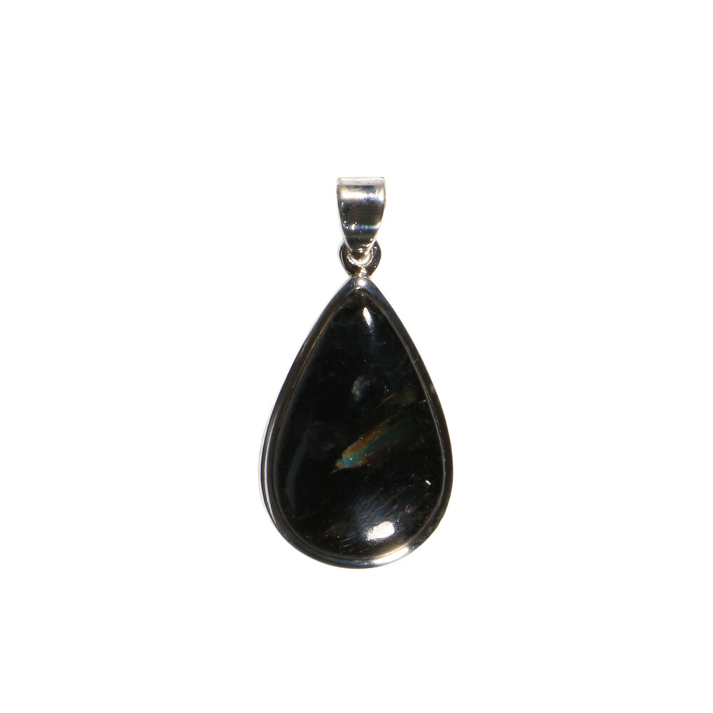 Zilveren hanger nuummiet | druppel 2,4 x 1,5 cm Zilveren hanger nuummiet | druppel 2,4 x 1,5 cm