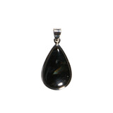 Zilveren hanger nuummiet | druppel 2,4 x 1,5 cm