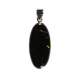 Zilveren hanger nuummiet | ovaal 3,5 x 1,5 cm Zilveren hanger nuummiet | ovaal 3,5 x 1,5 cm