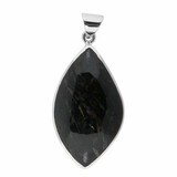 Zilveren hanger nuummiet | ruit 5,5 x 2,3 cm Zilveren hanger nuummiet | ruit 5,5 x 2,3 cm