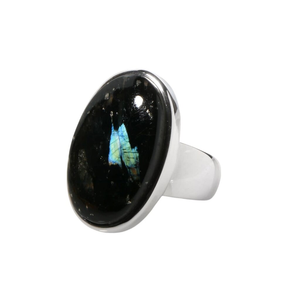 Zilveren ring nuummiet maat 18 | ovaal 2,5 x 1,5 cm Zilveren ring nuummiet maat 18 | ovaal 2,5 x 1,5 cm