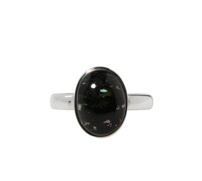 Zilveren ring nuummiet maat 19 | ovaal 1,3 x 1 cm Zilveren ring nuummiet maat 19 | ovaal 1,3 x 1 cm