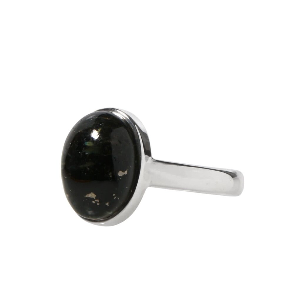 Zilveren ring nuummiet maat 19 | ovaal 1,3 x 1 cm Zilveren ring nuummiet maat 19 | ovaal 1,3 x 1 cm