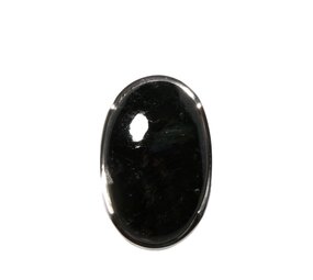 Zilveren ring nuummiet maat 20 | ovaal 3 x 1,8 cm Zilveren ring nuummiet maat 20 | ovaal 3 x 1,8 cm