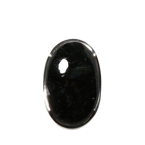 Zilveren ring nuummiet maat 20 | ovaal 3 x 1,8 cm Zilveren ring nuummiet maat 20 | ovaal 3 x 1,8 cm