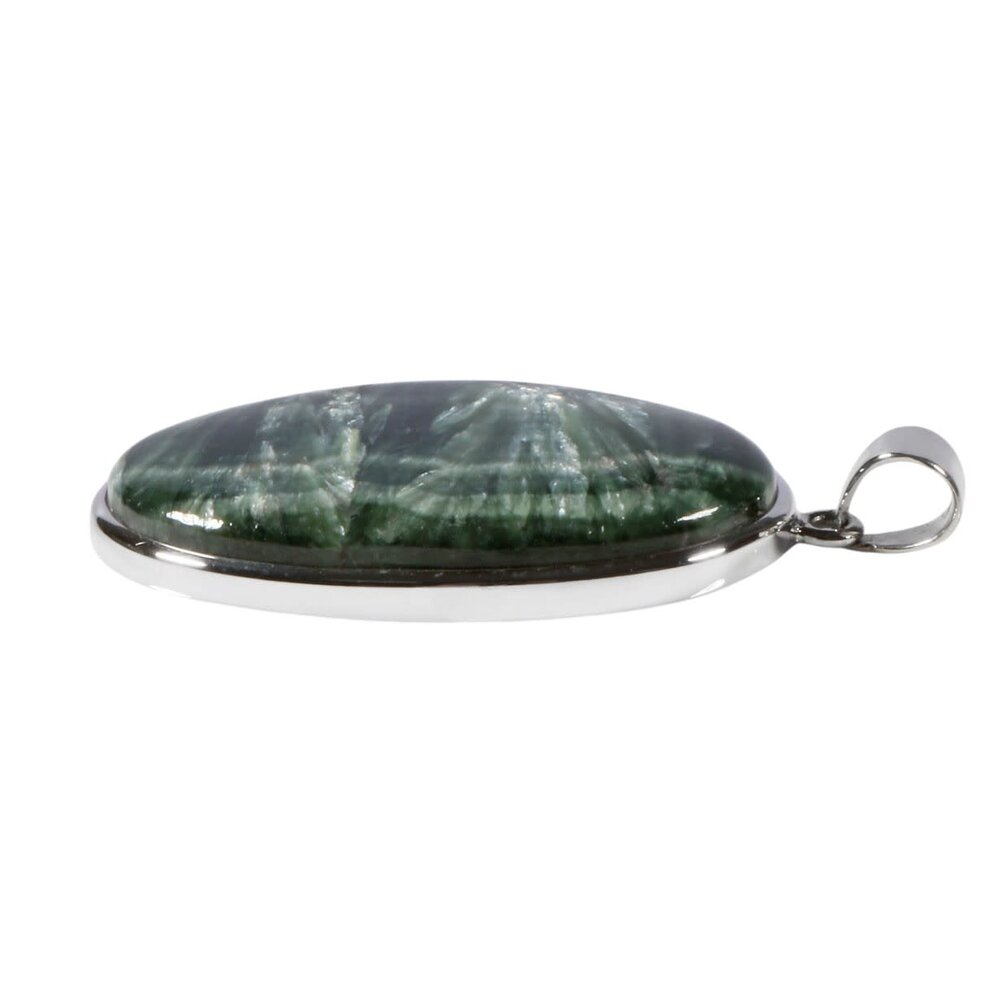 Zilveren hanger serafiniet | ovaal 4 x 2,5 cm Zilveren hanger serafiniet | ovaal 4 x 2,5 cm