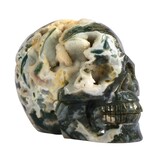 Mosagaat kristallen schedel 12,5 x 10,5 x 8,5 cm | 1464 gram Mosagaat kristallen schedel 12,5 x 10,5 x 8,5 cm | 1464 gram